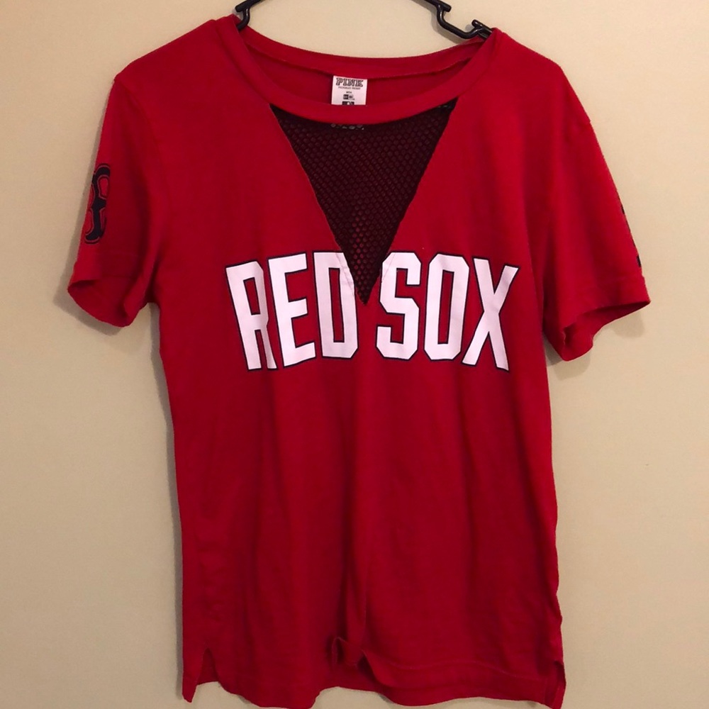 Pink v neck Red Sox T shirt!